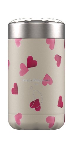 Chilly's Food pot 500ml Pink Hearts